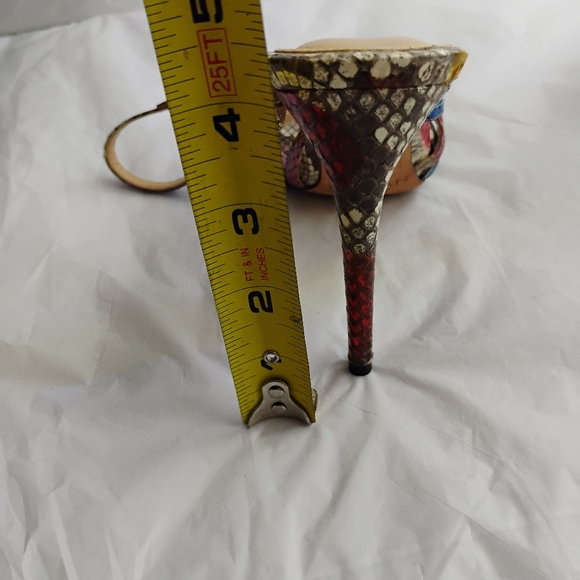 Birman Python multicolor Heel Sandals luxury 38.5 - Picture 4 of 15
